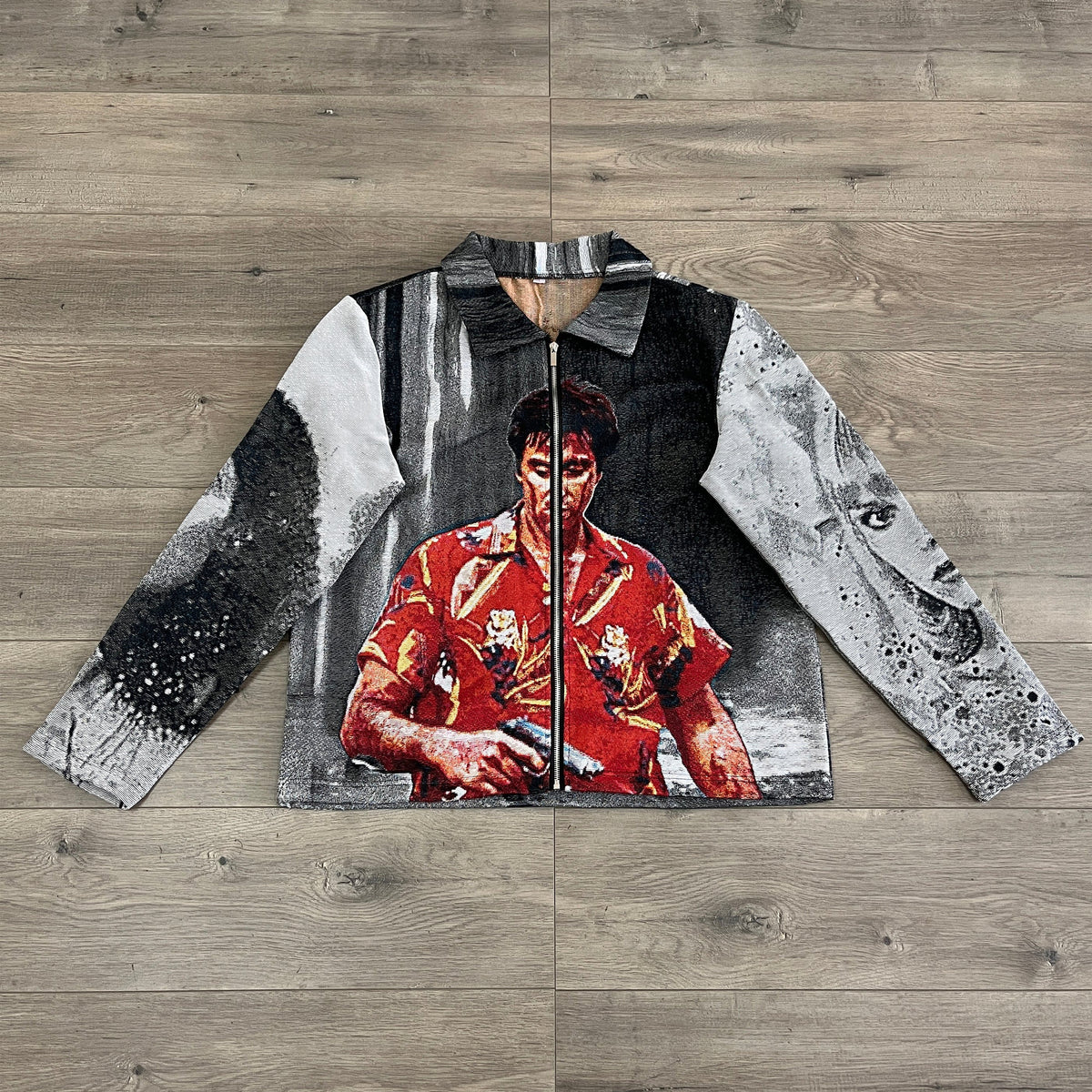 RDMCLOTHINGART tapestry hoodie SCARFACE 1983 TAPESTRY JACKET