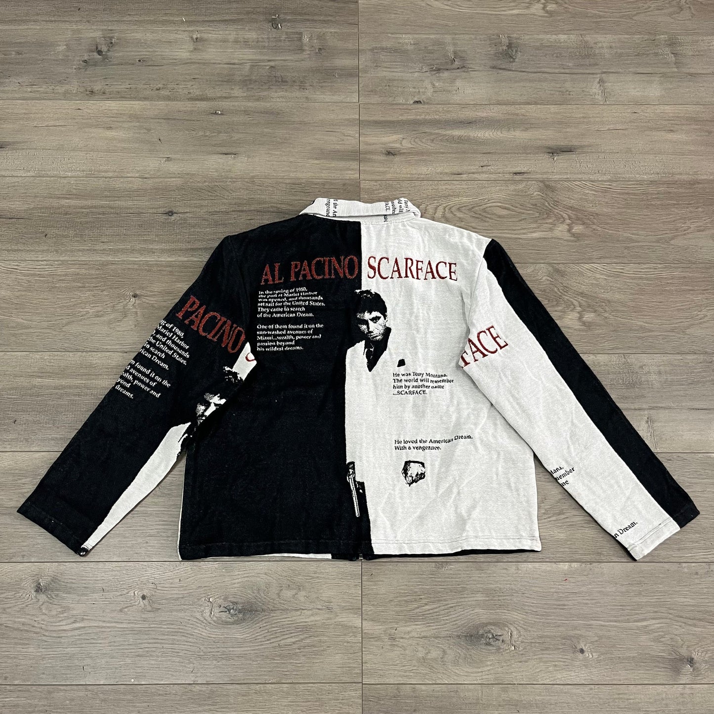 RDMCLOTHINGART tapestry hoodie SCARFACE TAPESTRY JACKET
