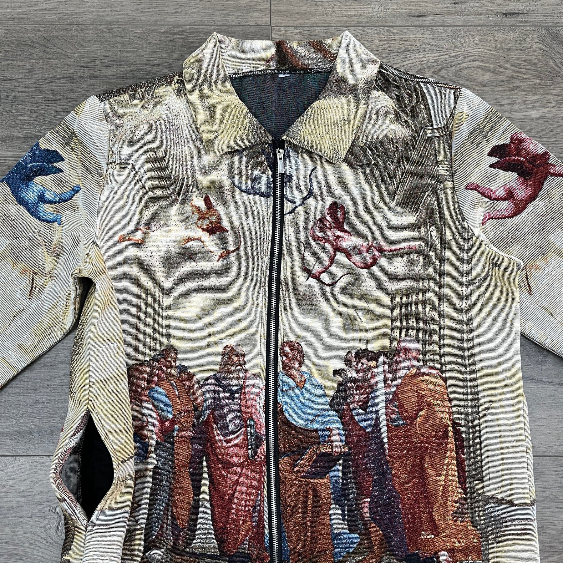 RDMCLOTHINGART tapestry hoodie SCHOOL ATHENS TAPESTRY JACKET