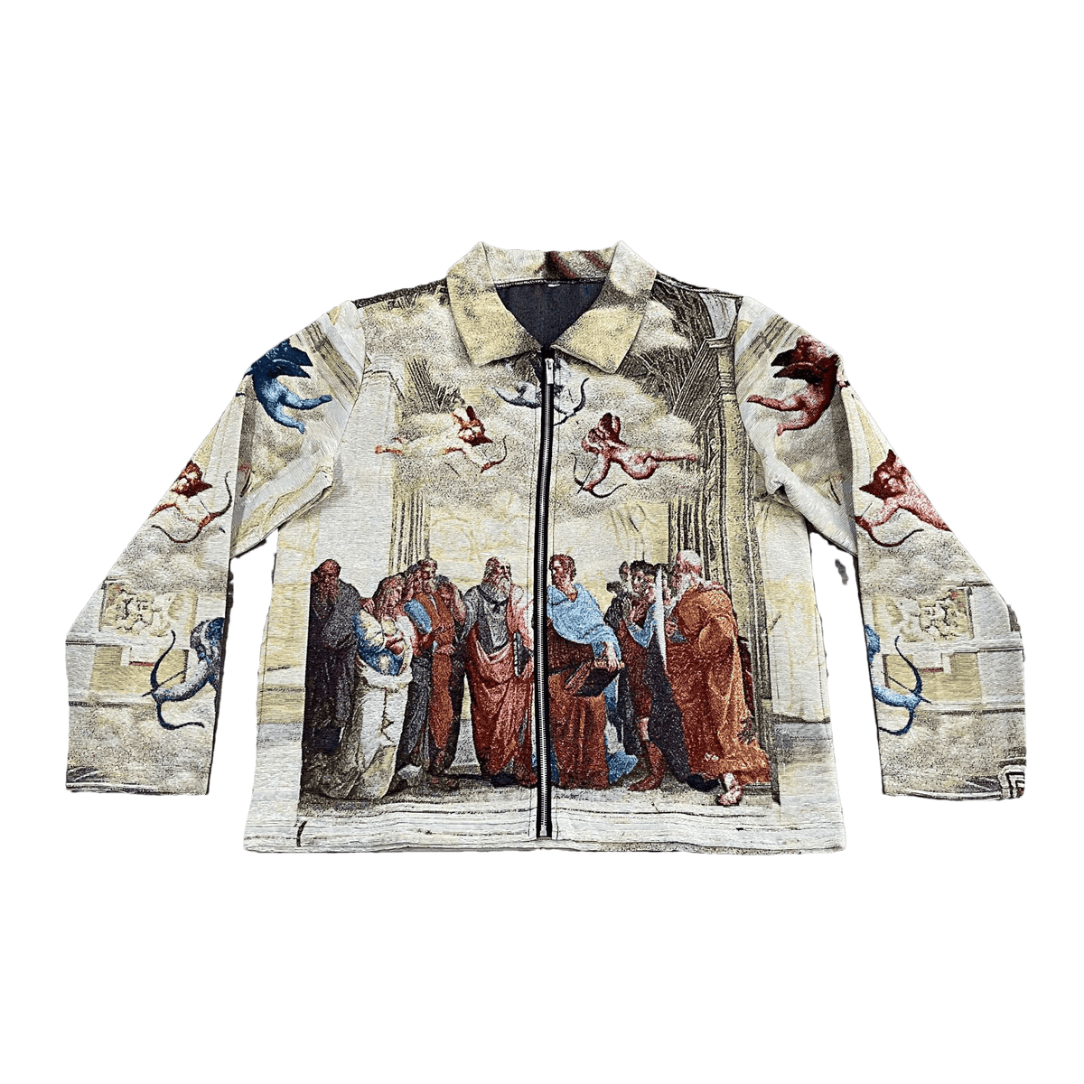 RDMCLOTHINGART tapestry hoodie SCHOOL ATHENS TAPESTRY JACKET