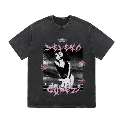 RDMCLOTHINGART tapestry hoodie SELENA GOMEZ HEAVY WEIGHT COTTON TEE-8945