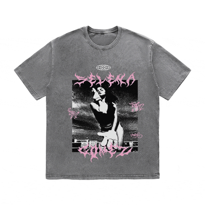 RDMCLOTHINGART tapestry hoodie SELENA GOMEZ HEAVY WEIGHT COTTON TEE-8945