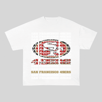RDMCLOTHINGART tapestry hoodie SF 49ERS HEAVY WEIGHT COTTON TEE-9189