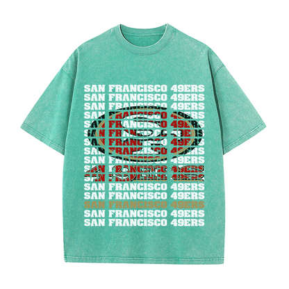 RDMCLOTHINGART tapestry hoodie SF 49ERS HEAVY WEIGHT COTTON TEE-9189
