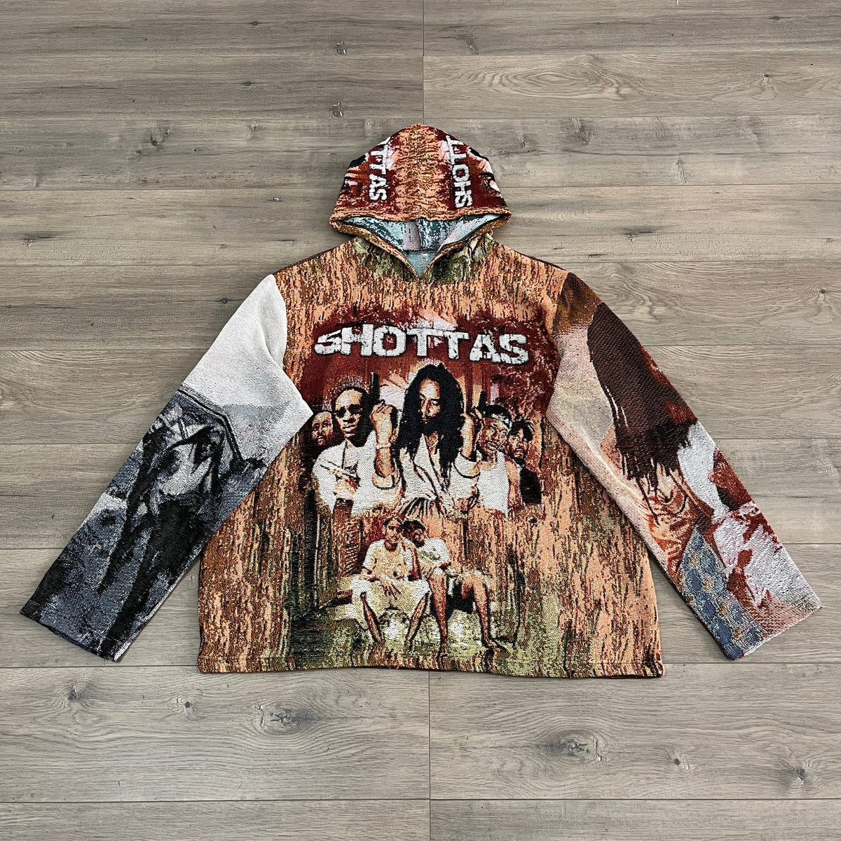 RDMCLOTHINGART tapestry hoodie SHOTTAS TAPESTRY HOODIE