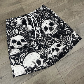 RDMCLOTHINGART tapestry hoodie SKULL MESH SHORTS-8691