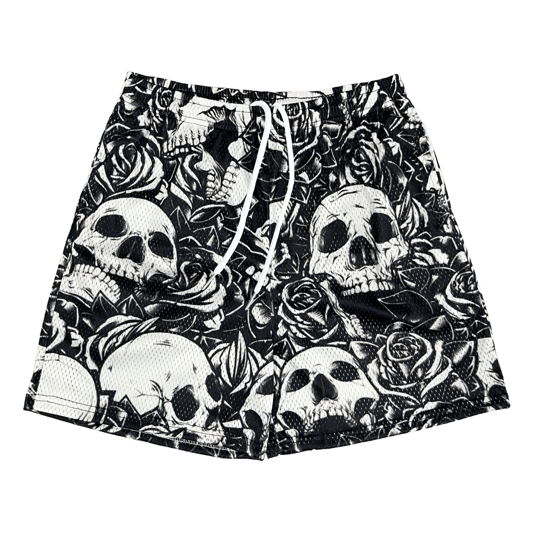 RDMCLOTHINGART tapestry hoodie SKULL MESH SHORTS-8691