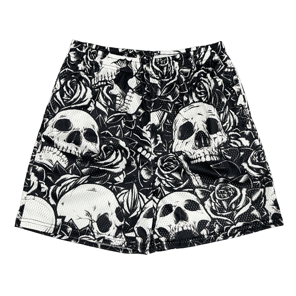 RDMCLOTHINGART tapestry hoodie SKULL MESH SHORTS-8691