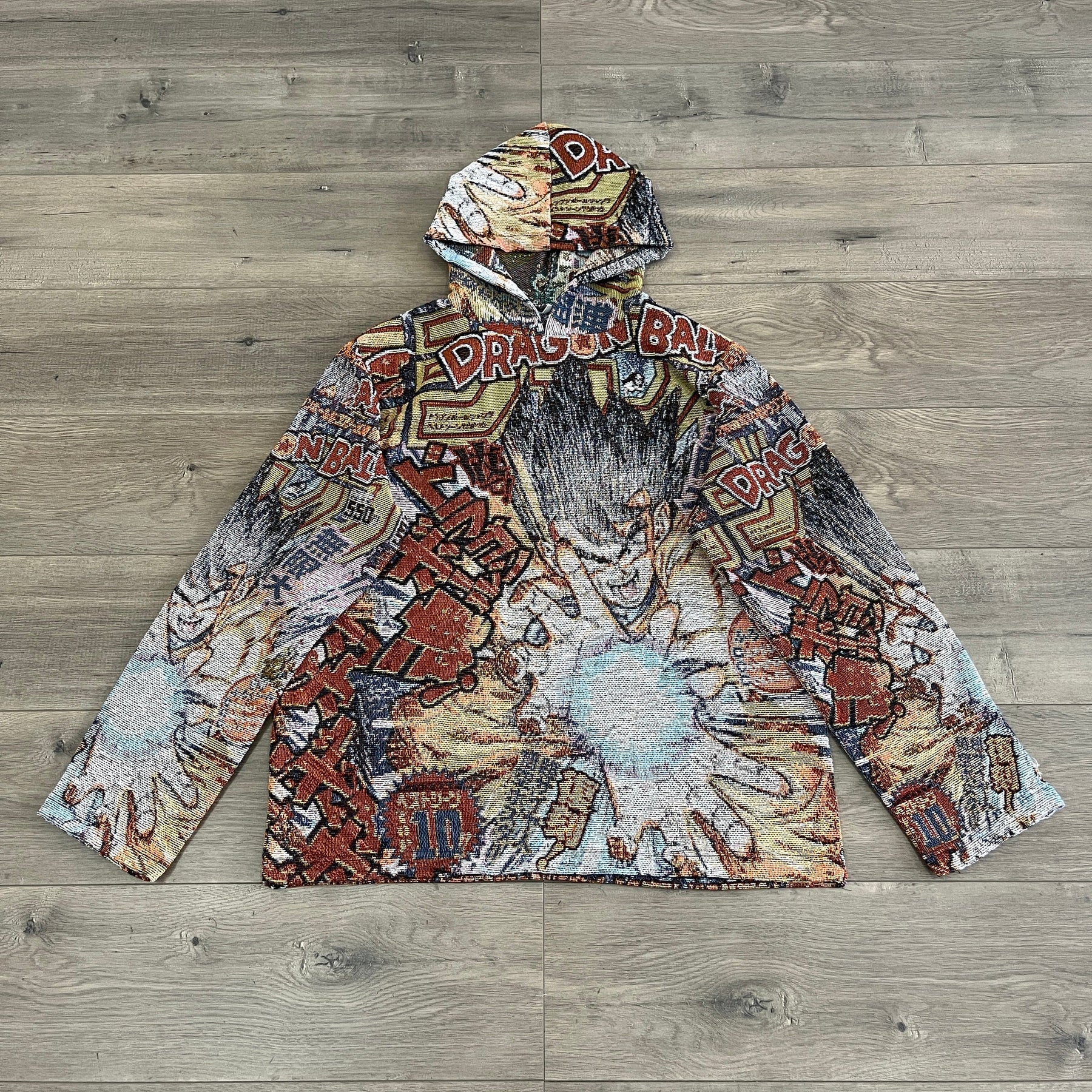 RDMCLOTHINGART tapestry hoodie SON GOKU TAPESTRY HOODIE