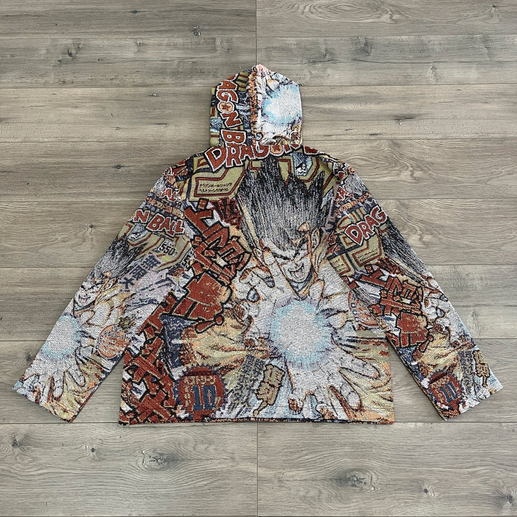 RDMCLOTHINGART tapestry hoodie SON GOKU TAPESTRY HOODIE