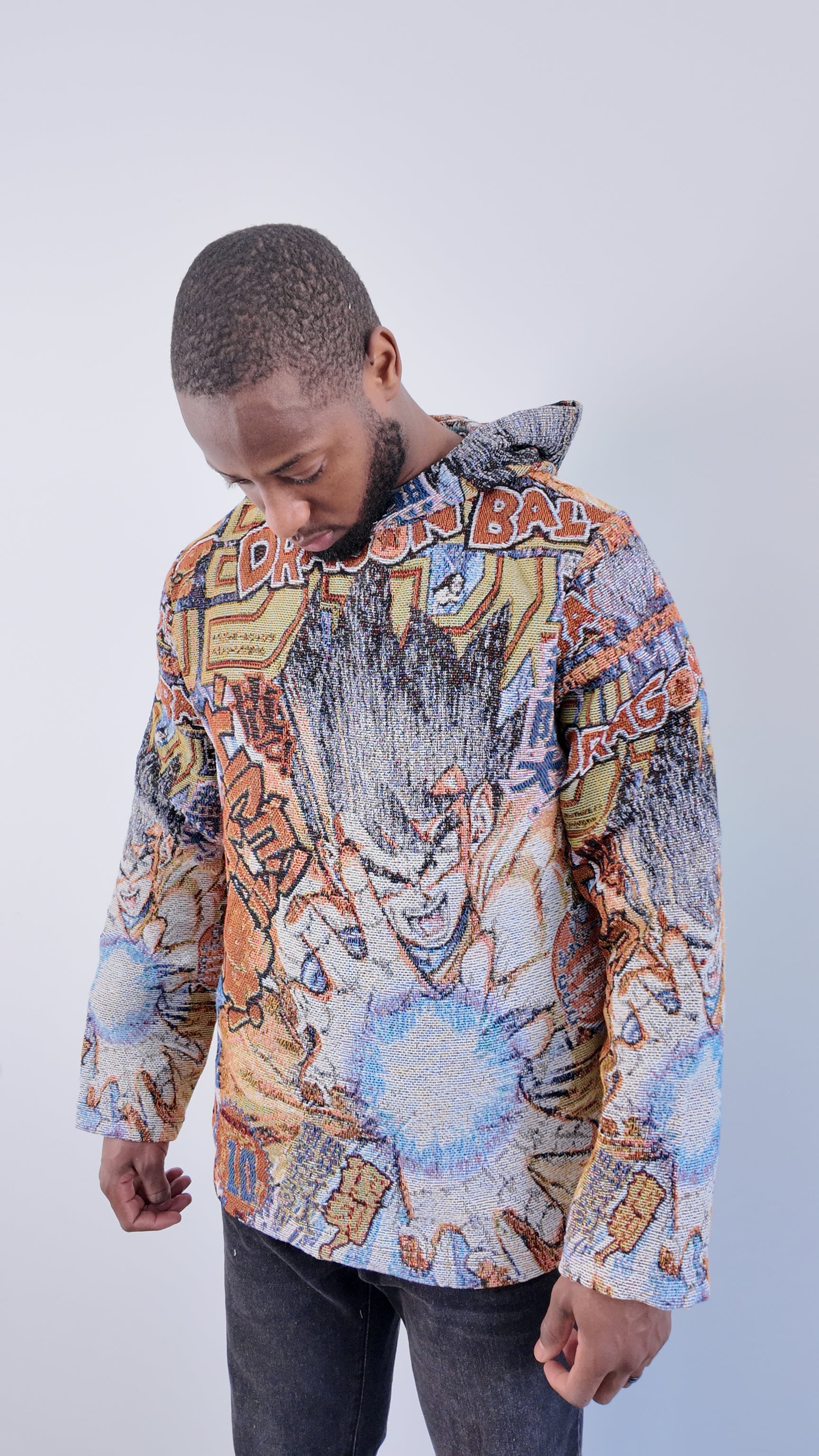 RDMCLOTHINGART tapestry hoodie SON GOKU TAPESTRY HOODIE