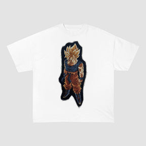 RDMCLOTHINGART tapestry hoodie SperSaiyan HEAVY COTTON TEES-8168