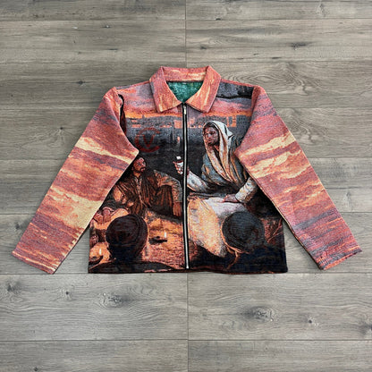RDMCLOTHINGART tapestry hoodie SUNSET TAPESTRY JACKET