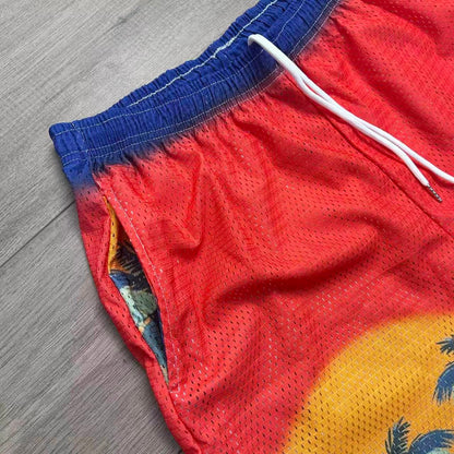 RDMCLOTHINGART tapestry hoodie SUNSET V2 MESH SHORTS-8811
