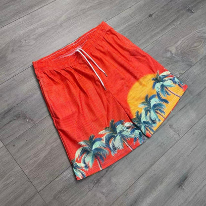 RDMCLOTHINGART tapestry hoodie SUNSET V3 MESH SHORTS-8810