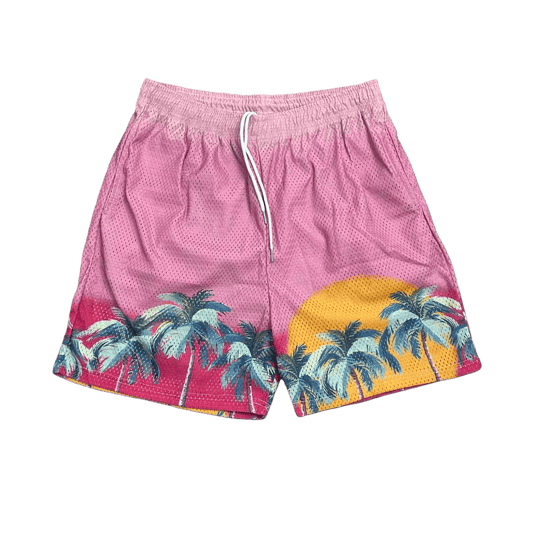 RDMCLOTHINGART tapestry hoodie SUNSET V4 MESH SHORTS-8809