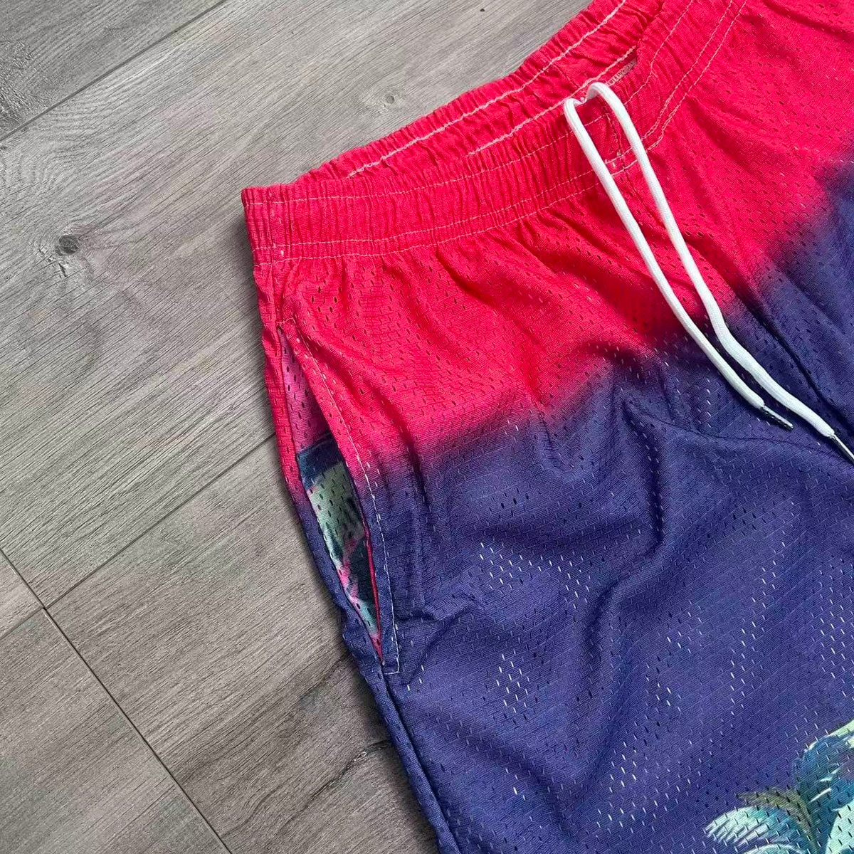 RDMCLOTHINGART tapestry hoodie SUNSET V5 MESH SHORTS-8808
