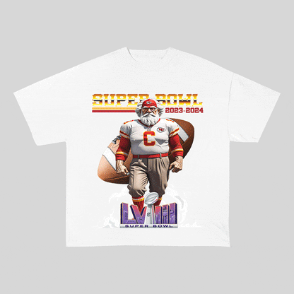 RDMCLOTHINGART tapestry hoodie SUPERBOWL 4 KC HEAVY WEIGHT COTTON TEE-9192