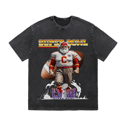 RDMCLOTHINGART tapestry hoodie SUPERBOWL 4 KC NO YEAR HEAVY WEIGHT COTTON TEE-9182