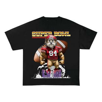 RDMCLOTHINGART tapestry hoodie SUPERBOWL 4 SF NO YEAR HEAVY WEIGHT COTTON TEE-9183