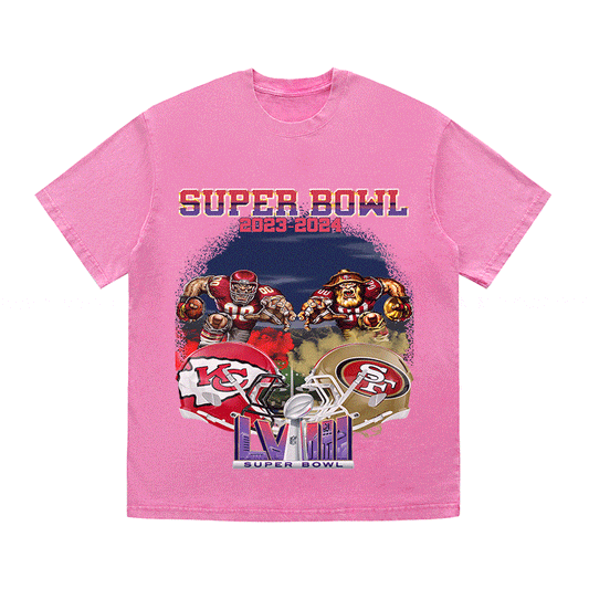 SUPERBOWL HEAVY WEIGHT COTTON TEE-9197