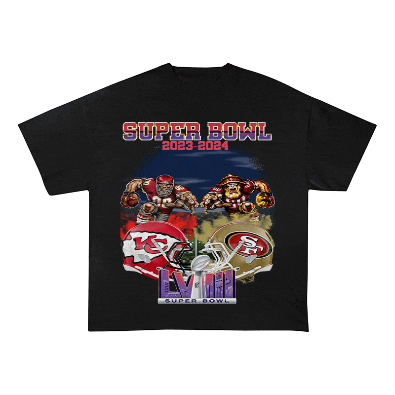 RDMCLOTHINGART tapestry hoodie SUPERBOWL HEAVY WEIGHT COTTON TEE-9197