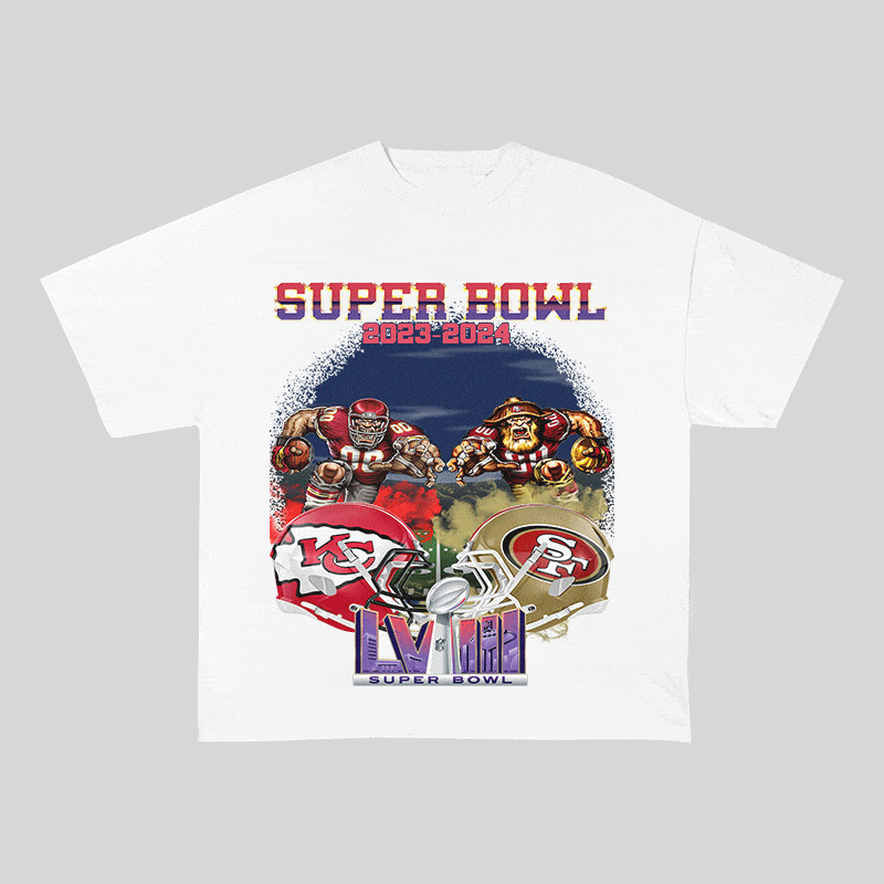 RDMCLOTHINGART tapestry hoodie SUPERBOWL HEAVY WEIGHT COTTON TEE-9197