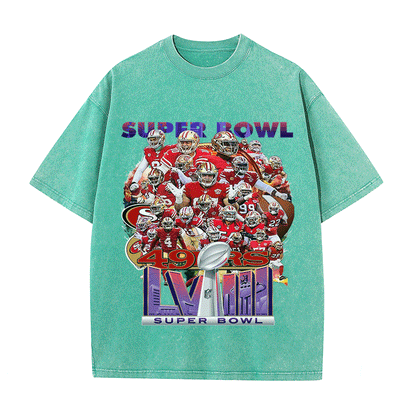 RDMCLOTHINGART tapestry hoodie SUPERBOWL HEAVY WEIGHT COTTON TEE-9204