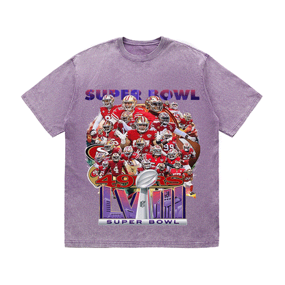 RDMCLOTHINGART tapestry hoodie SUPERBOWL HEAVY WEIGHT COTTON TEE-9204