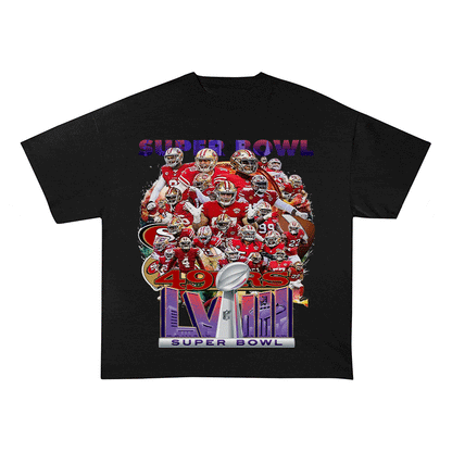 RDMCLOTHINGART tapestry hoodie SUPERBOWL HEAVY WEIGHT COTTON TEE-9204