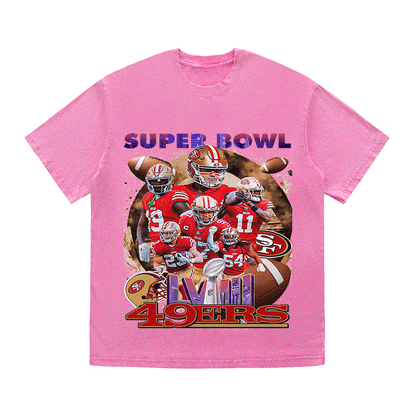 RDMCLOTHINGART tapestry hoodie SUPERBOWL HEAVY WEIGHT COTTON TEE-9205