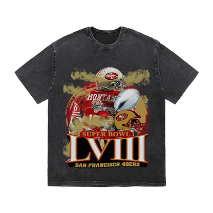 RDMCLOTHINGART tapestry hoodie SUPERBOWL HEAVY WEIGHT COTTON TEE-9207