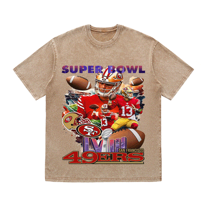 RDMCLOTHINGART tapestry hoodie SUPERBOWL HEAVY WEIGHT COTTON TEE-9209