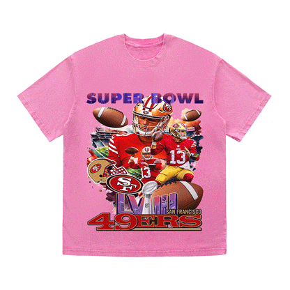 RDMCLOTHINGART tapestry hoodie SUPERBOWL HEAVY WEIGHT COTTON TEE-9209