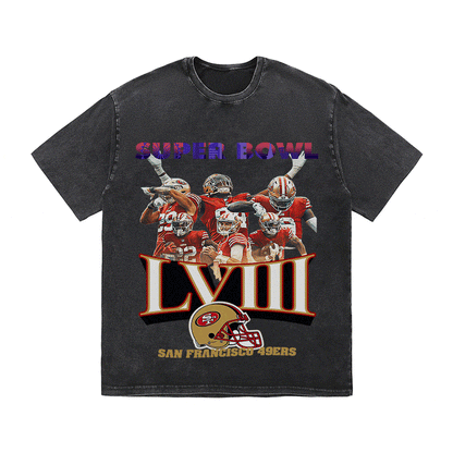 RDMCLOTHINGART tapestry hoodie SUPERBOWL HEAVY WEIGHT COTTON TEE-9214