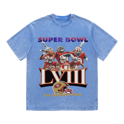 RDMCLOTHINGART tapestry hoodie SUPERBOWL HEAVY WEIGHT COTTON TEE-9214