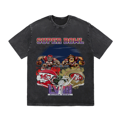 RDMCLOTHINGART tapestry hoodie SUPERBOWL6 WO YEAR HEAVY WEIGHT COTTON TEE-9185