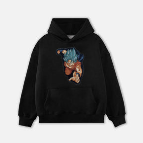 RDMCLOTHINGART tapestry hoodie SUPERSAIYAN BLUE TAPESTRY PATCH HOODIE-9057