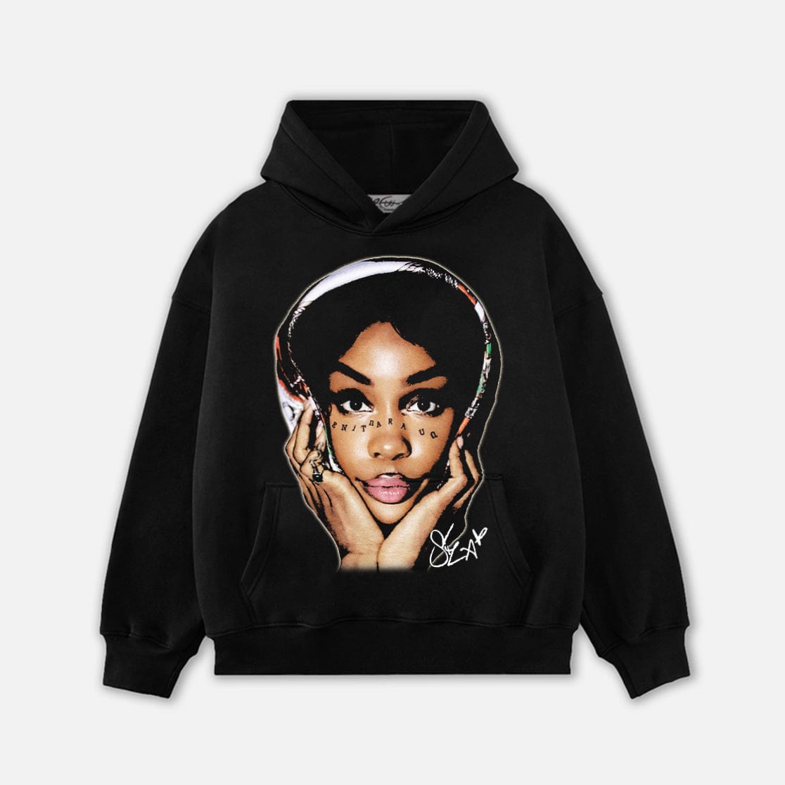 RDMCLOTHINGART tapestry hoodie SZA HEAD HOODIE-1053