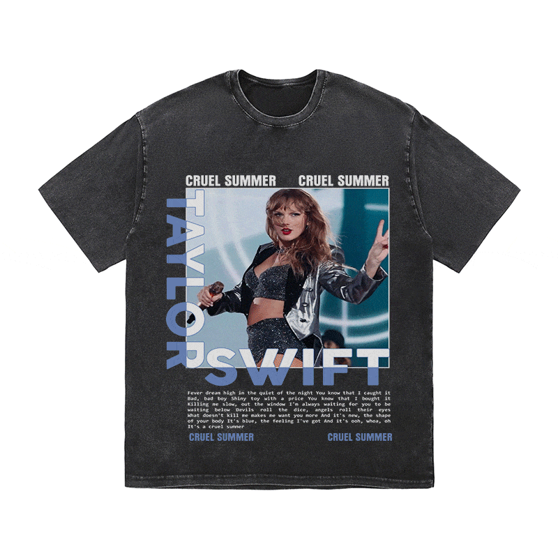RDMCLOTHINGART tapestry hoodie TAYLOR HEAVY WEIGHT COTTON TEE-9022