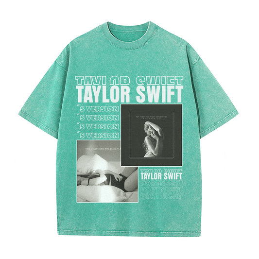 TAYLOR SWIFT HEAVY WEIGHT COTTON TEE-9021