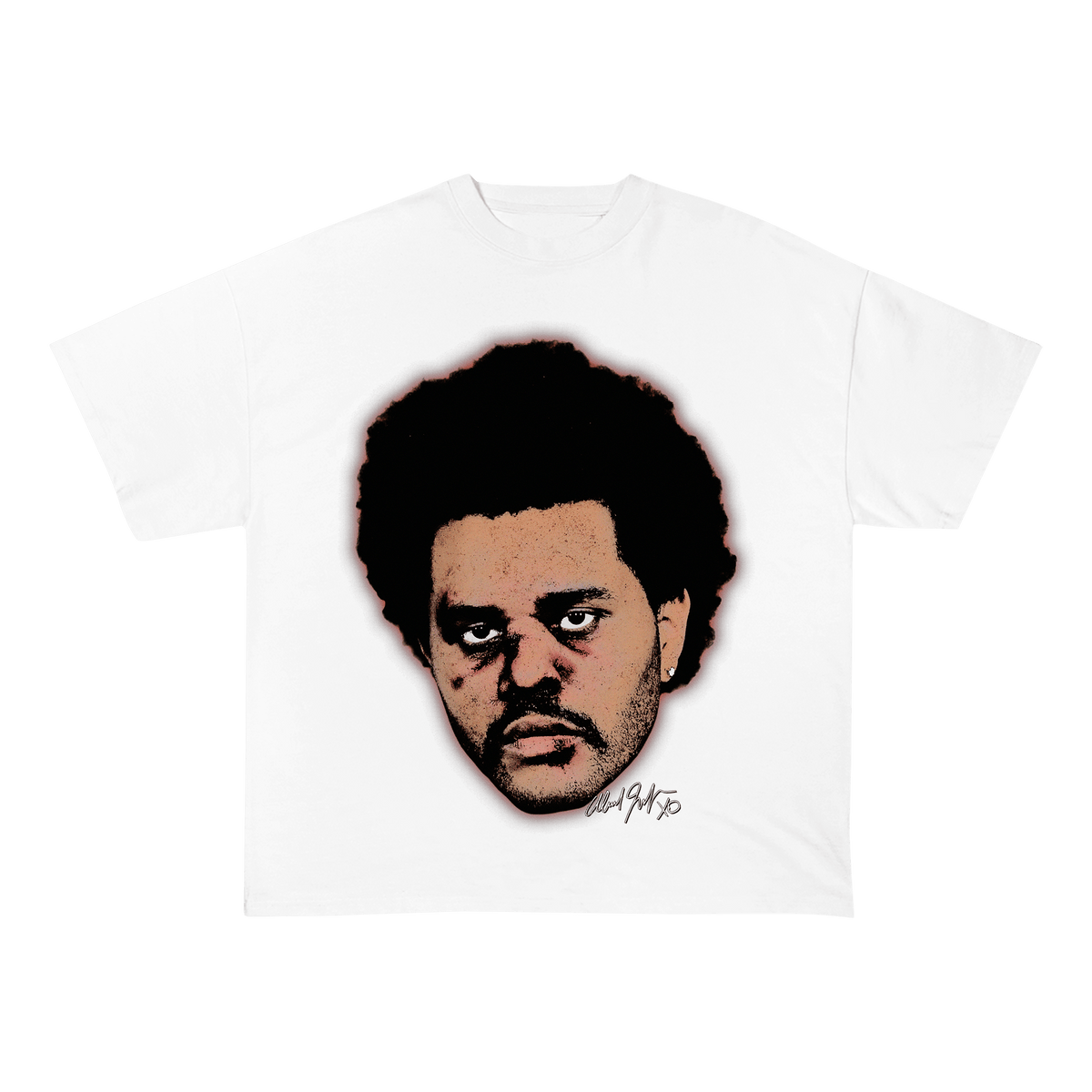 RDMCLOTHINGART tapestry hoodie THEWEEKND WEIGHT COTTON TEE-8043