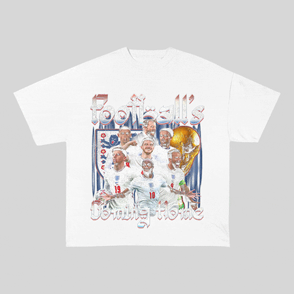 RDMCLOTHINGART tapestry hoodie THREE LIONS HEAVY WEIGHT COTTON TEE-8984