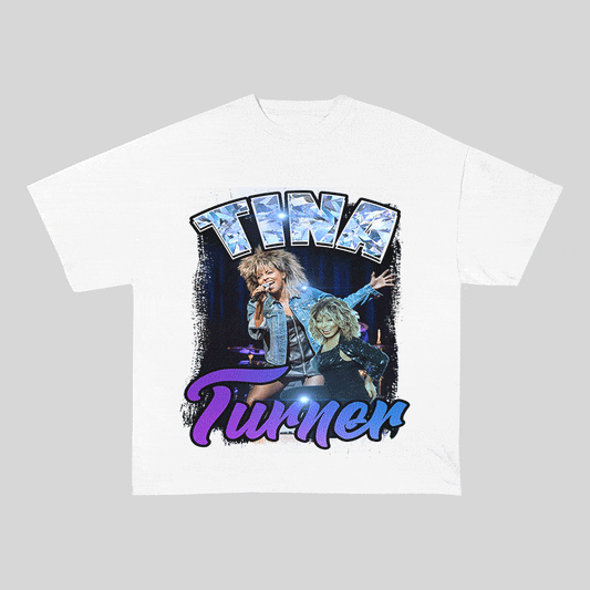 TINA TURNER HEAVY WEIGHT COTTON TEE-9139