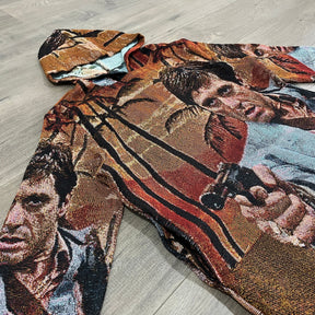 RDMCLOTHINGART tapestry hoodie TONY MONTANA TAPESTRY HOODIE