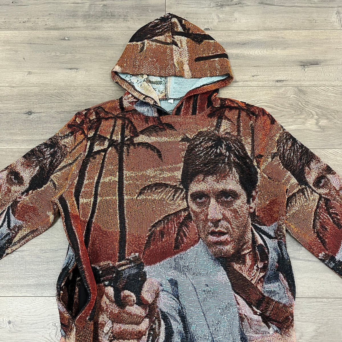 RDMCLOTHINGART tapestry hoodie TONY MONTANA TAPESTRY HOODIE