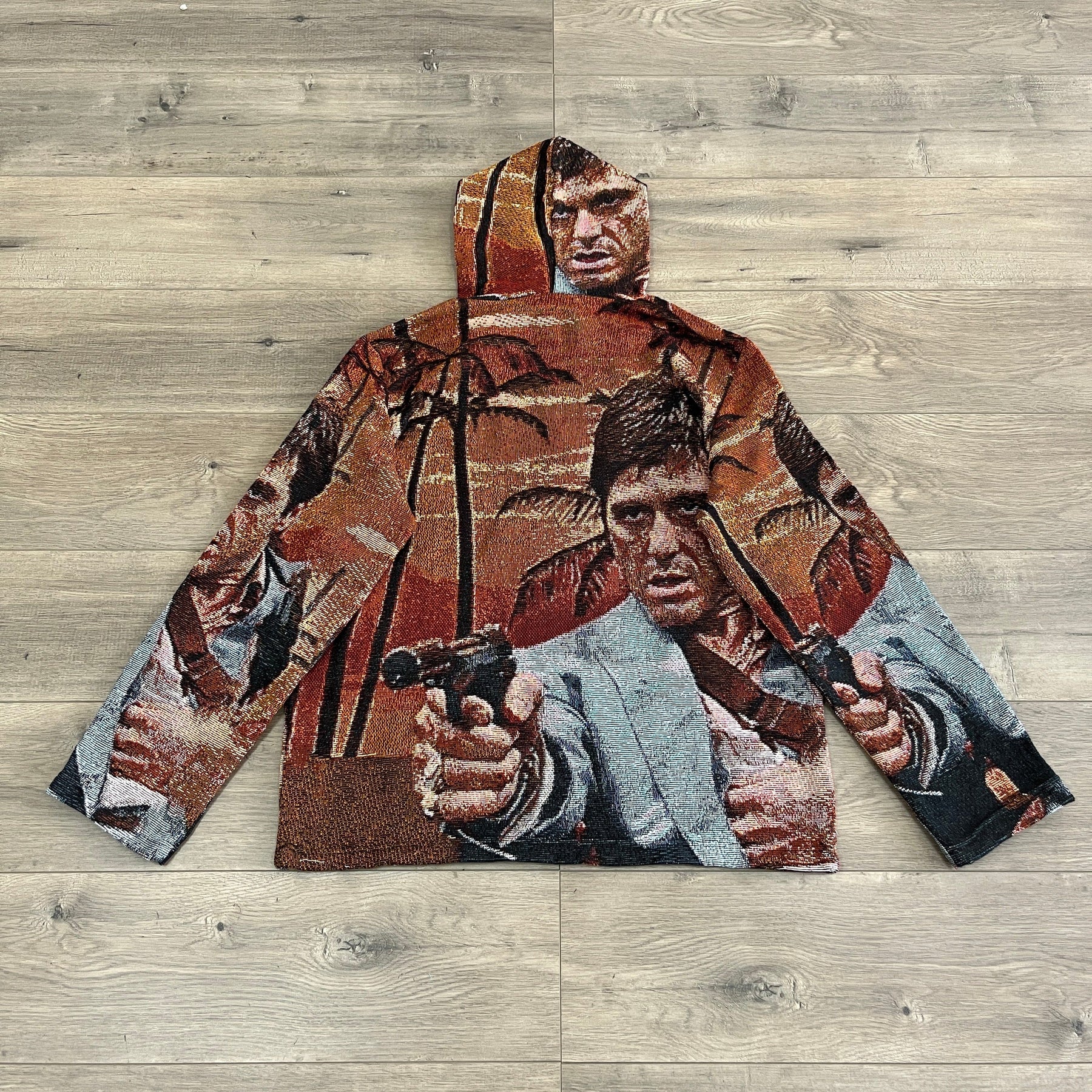 RDMCLOTHINGART tapestry hoodie TONY MONTANA TAPESTRY HOODIE