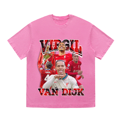 RDMCLOTHINGART tapestry hoodie VAN DIJK HEAVY WEIGHT COTTON TEE-9178