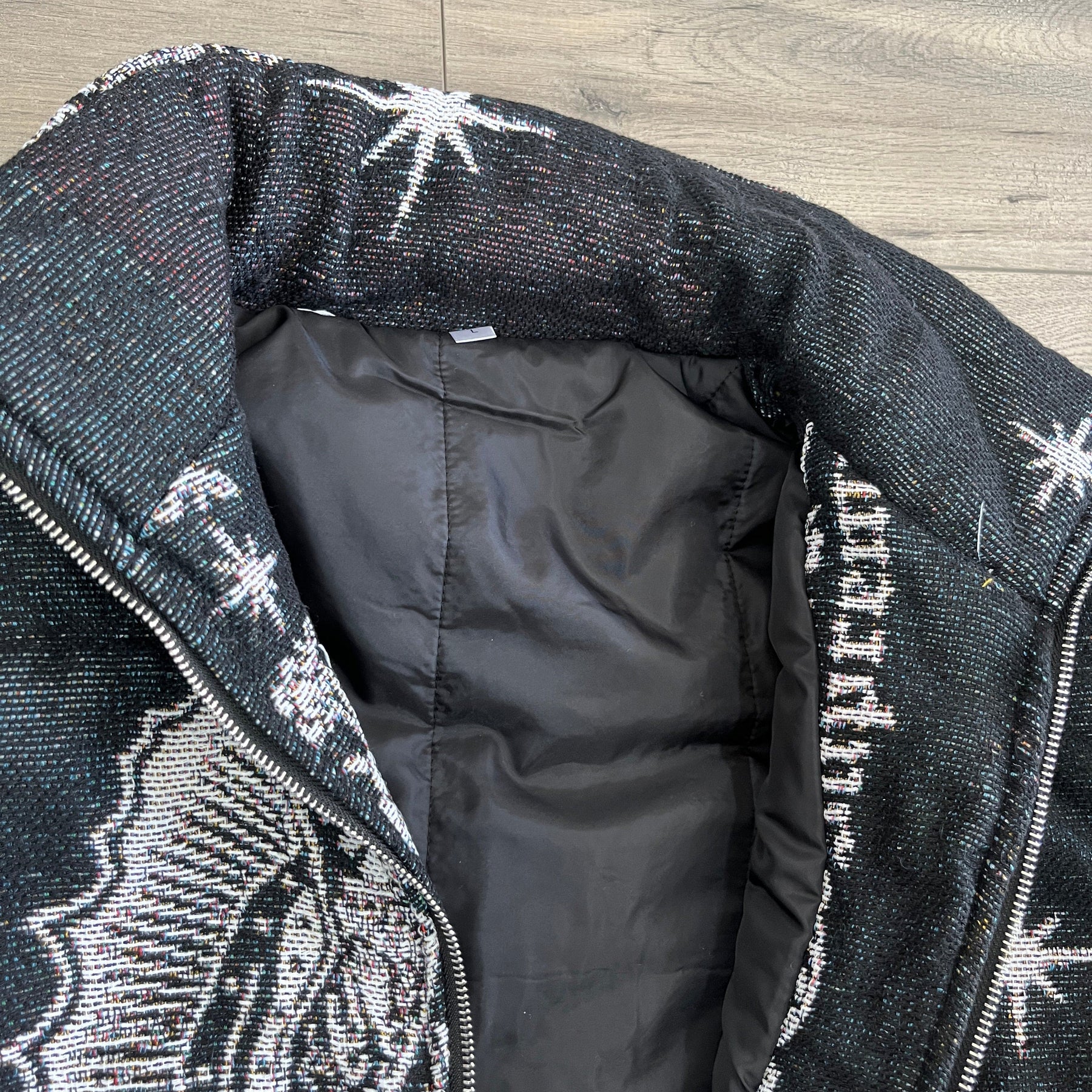 RDMCLOTHINGART tapestry hoodie VIGENCITA BLACK TAPESTRY COAT