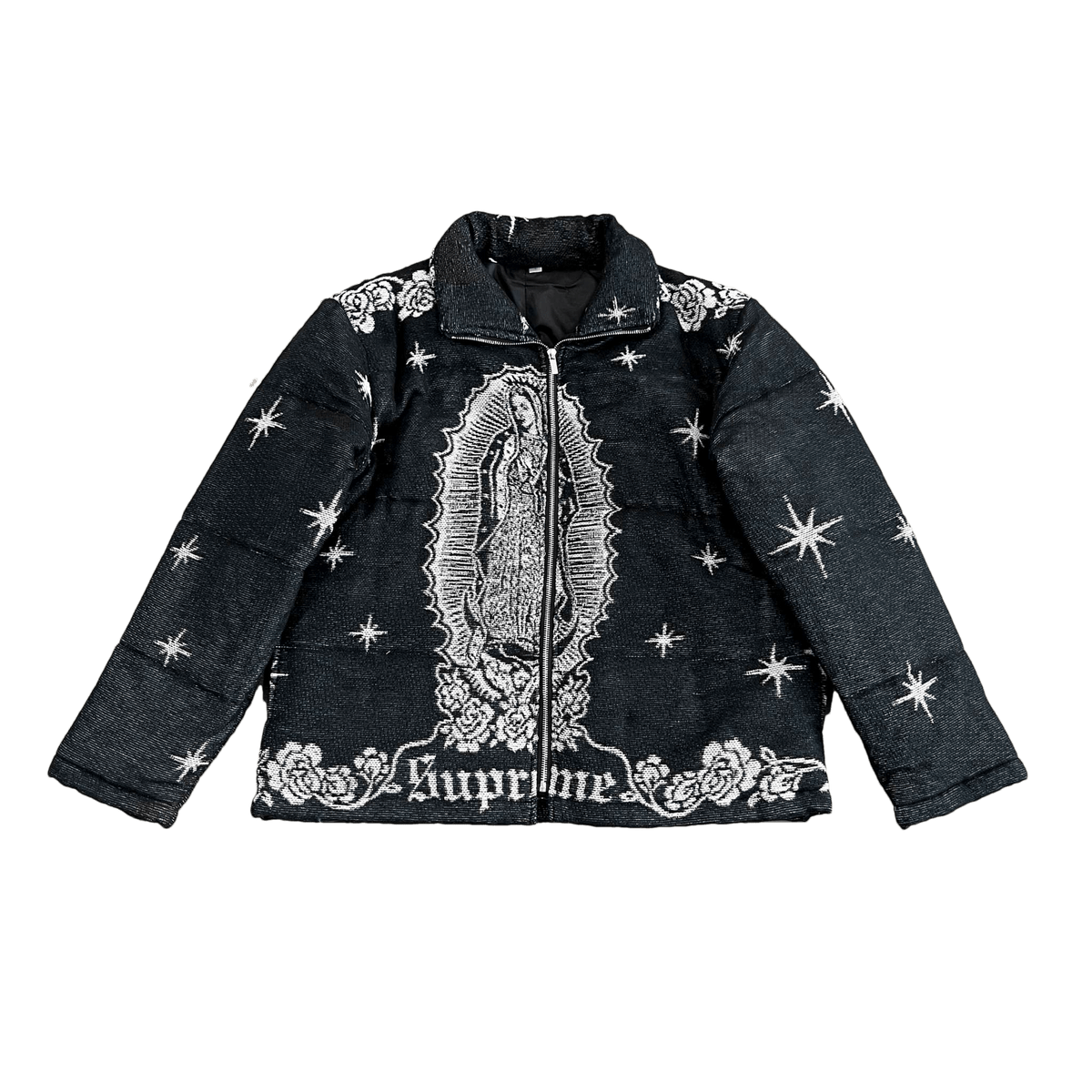 RDMCLOTHINGART tapestry hoodie VIGENCITA BLACK TAPESTRY COAT